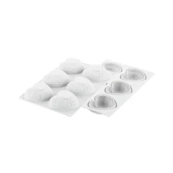 Moule Silicone 6 Coeurs Lovely 8,2 x 7,7 cm x H 3,1 cm Silikomart Professional