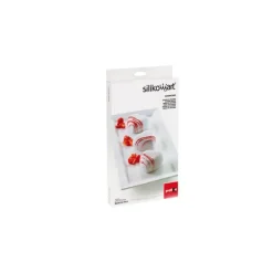 Moule Silicone 8 Cuorinco 6,5 x 6,5 cm Silikomart 3D Design