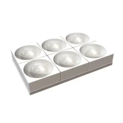Moule Silicone 6 Demi-Sphères 16 x H 8 cm Silikomart Professional