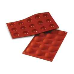 Moule Silicone 15 Demi-sphères 4 cm x H 2 cm Silikomart