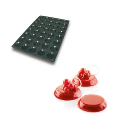 Moule Silicone 40 Florentins Ø6 x 1,1 cm 25ml SilikoMart Professional