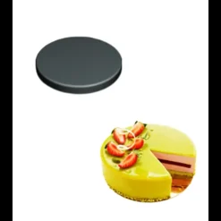 Moule Silicone 8 Fonds de Tarte Biscuit Ø14 x 2,5 cm 382ml SilikoMart Professional
