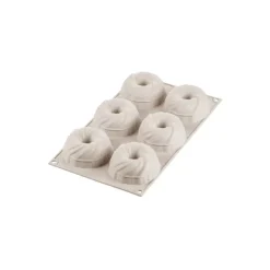 Moule Silicone 6 Intreccio Ø 7,5 cm x H 3,5 cm Silikomart 3D Design