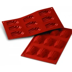 Moule Silicone 9 Madeleines 6,8 x 4,5 cm Silikomart