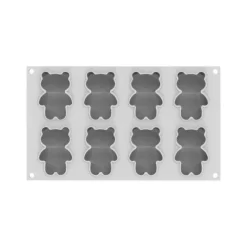 Moule Silicone 8 Oursons 68 ml Silikomart Professional
