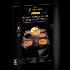 Moule Silicone 6 Ronds Ø 10 cm Flexipan Demarle