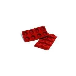 Moule Silicone 8 Savarins Ovales 7,7 x 6 cm Silikomart