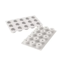 Moule Silicone 15 Sushis Rolls 4 x 2,5 cm 29ml SilikoMart Professional