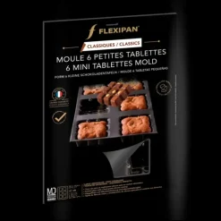 Moule Silicone 6 Tablettes 7 cm Flexipan Demarle
