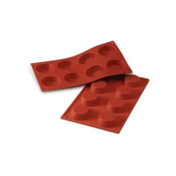 Moule Silicone 8 Tartelettes 6 cm x H 1,7 cm Silikomart