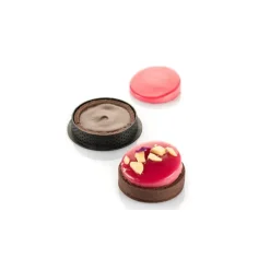 Moule Silicone 6 Tartelettes Glam Ø 8 cm Silikomart 3D Design