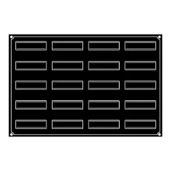 Moule Silicone Bande Vrillée 12 x 3,2 cm x H 3,8 cm (x20) Pavoflex