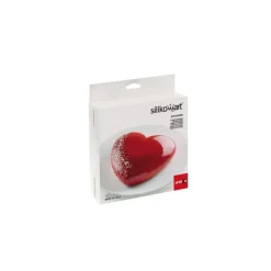 Moule Silicone Batticuore 20,5 x 19,8 cm Silikomart 3D Design