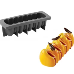 Moule Silicone Bûche Canyon 25 x 8,5 cm x H 8 cm Pavoni