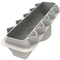 Moule Silicone Bûche Flocon 25 x 8,1 x H 5,8 cm Silikomart