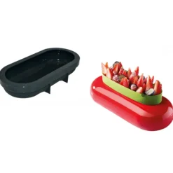 Moule Silicone Bûche Futura 23 x 10 cm x H 4,5 cm Pavoni