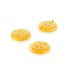 Moule Silicone Décor Alvéoles Ø 7,5 cm x H 0,35 cm (x5) Silikomart Professional