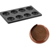 Moule Silicone Décor Hypnose Ø 6 cm x H 1 cm (x8) Pavoni