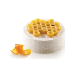 Moule Silicone Décor Miel Ø 7,5 cm x H 0,8 cm (x6) Silikomart Professional