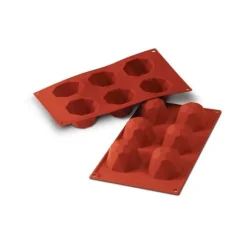 Moule Silicone Diamant 6,8 cm x H 4,5 cm (x6) Silikomart