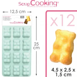Moule Silicone Ourson Guimauve Chocolat ScrapCooking