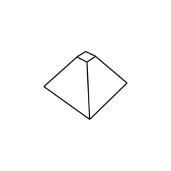 Moule Silicone Pyramide 7 cm x H 4,5 cm (x35) Pavoflex