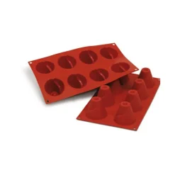 Moule Silicone Volcan Ø 6,3 cm x H 5,2 cm (x8) Silikomart