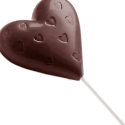 Moule Sucette Chocolat Coeur 54 mm (x4) Chocolate World