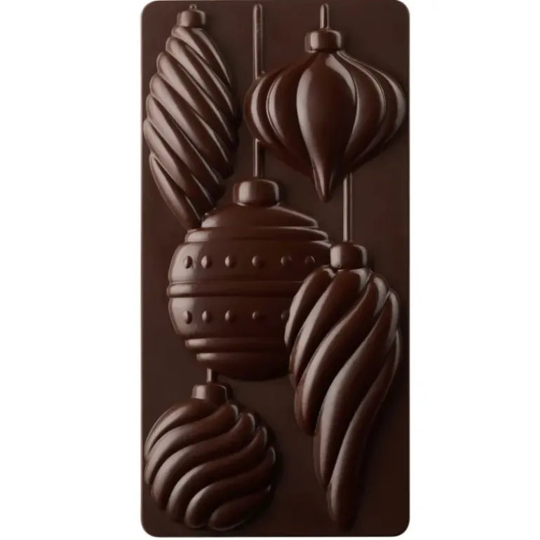 Moule Tablette Chocolat Boule Noël 15,4 x 7,7 cm Pavoni