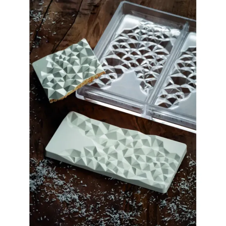 Moule Tablette Chocolat Fragment 15,5 x 7,7 cm x H 1 cm (x3) Pavoni