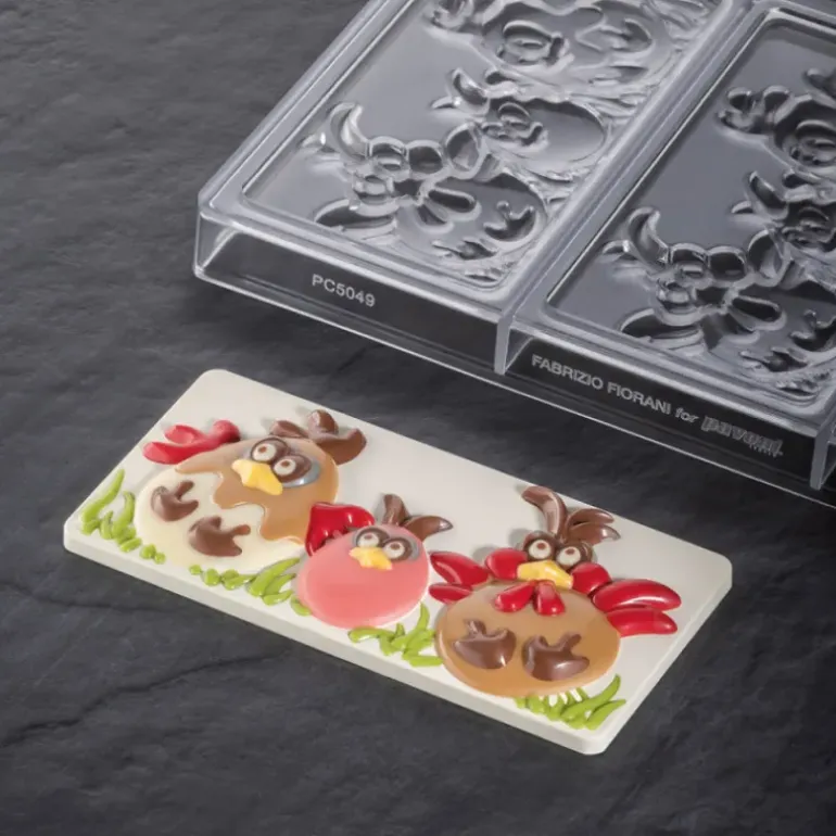 Moule Tablette Chocolat Pâques 15,4 x 7,2 cm (x3) Pavoni