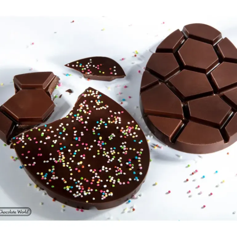 Moule Tablette Chocolat Œuf de Pâques 14 x 9,2 cm (x2) Chocolate World