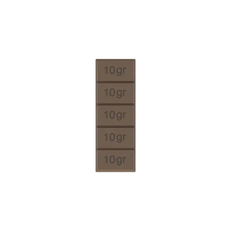 Moule Tablette de Chocolat 5x10g (x6) Pop Chocolat