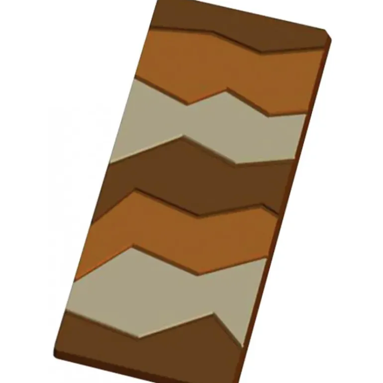 Moule Tablette de Chocolat Craquelée x5