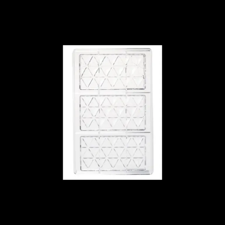 Moule Tablette de Chocolat Pyramide x3