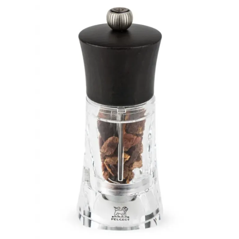 Moulin à Piment Oléron 14 cm Transparent-Chocolat Peugeot