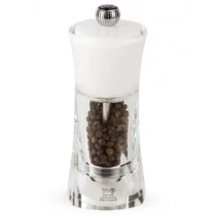 Moulin à Poivre Molène 14 cm Transparent et Blanc Peugeot