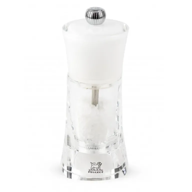 Moulin à Sel Molène 14 cm Transparent et Blanc Peugeot