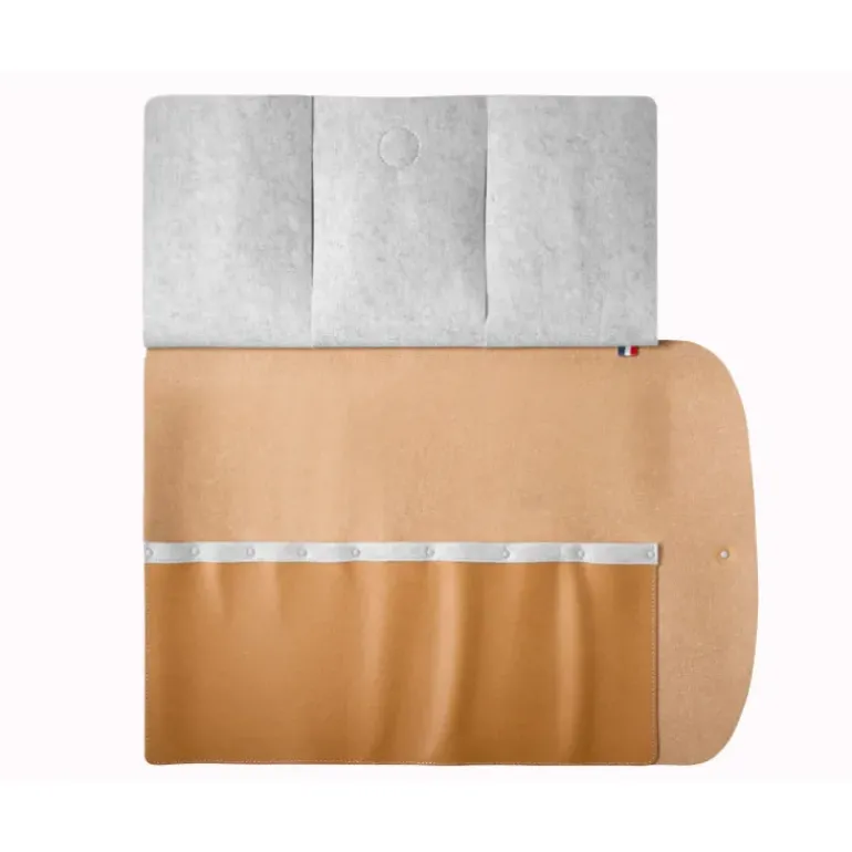 Natte pour 8 Couteaux en Cuir Collection France Opinel