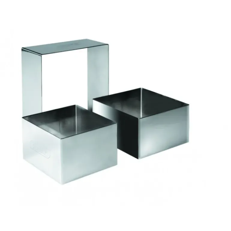 Nonnette Carré Inox 10 cm x H 4,5 cm Ibili
