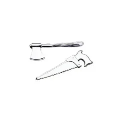 Outils Haches et Scies Argentées x100