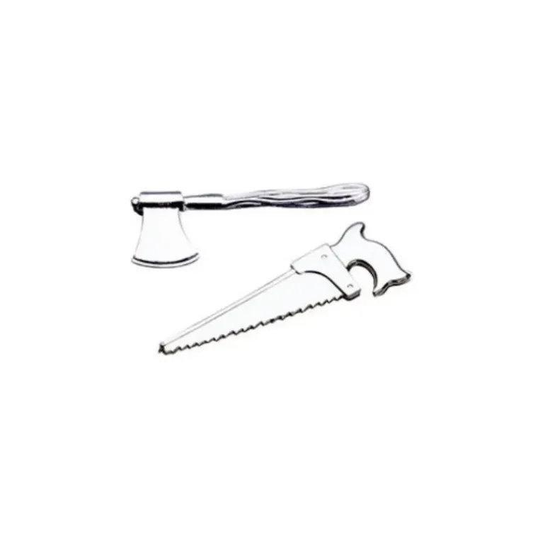 Outils Haches et Scies Argentées x100
