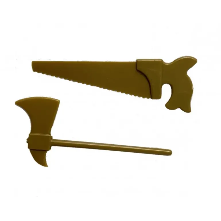 Outils Haches et Scies Or Mat x100