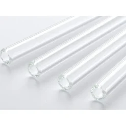 Paille Réutilisable en Verre 23cm courbée x6 HALM