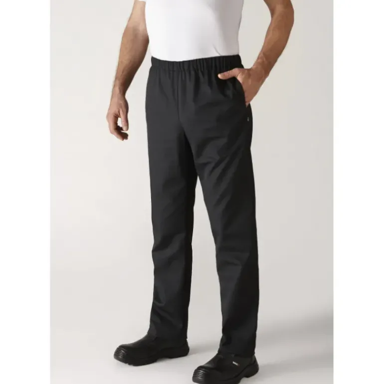Pantalon de Cuisine Mixte Noir UMINI T.3 Robur