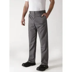 Pantalon de Cuisine Mixte Gris Anthracite TIMEO T.50 Robur