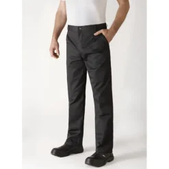Pantalon de Cuisine Mixte Noir TIMEO T.50 Robur