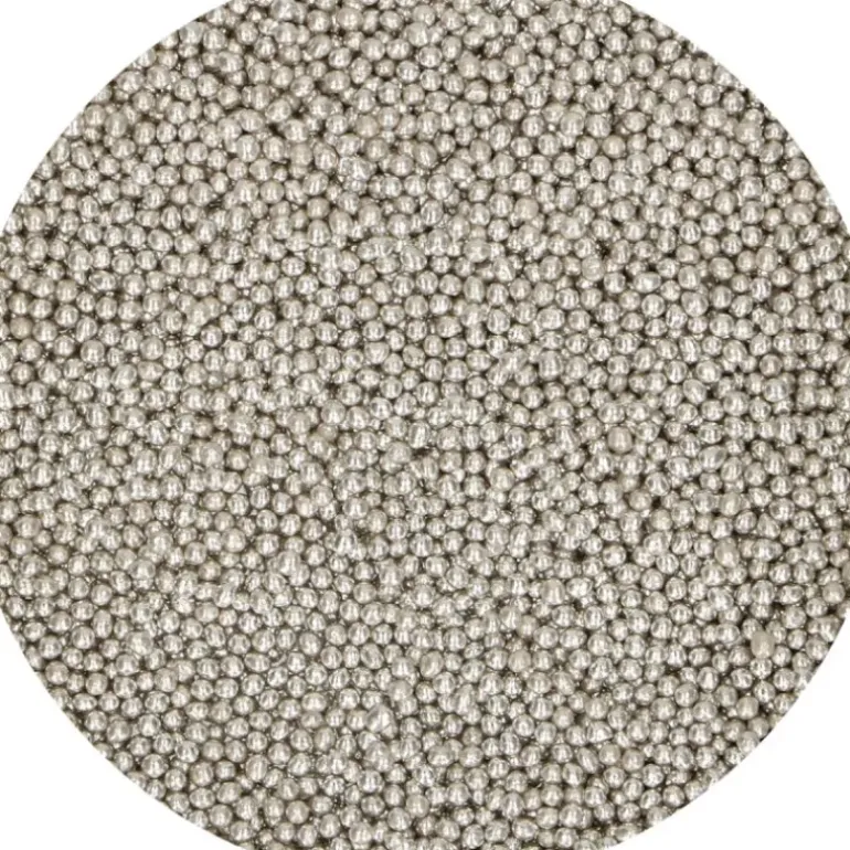 Perles de sucre 2mm Argenté 80g Funcakes