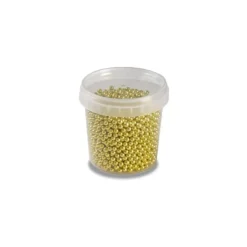 Perles en Sucre Or Métallisé Ø 4 mm 120 g Pavoni
