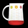 Pichet Doseur en Verre et Silicone 1 L Rouge Pebbly